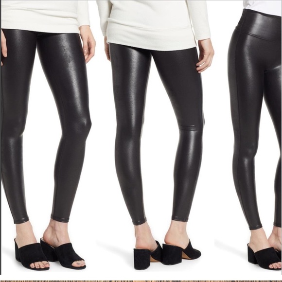 SPANX Pants - SPANX Faux leather legging petite small